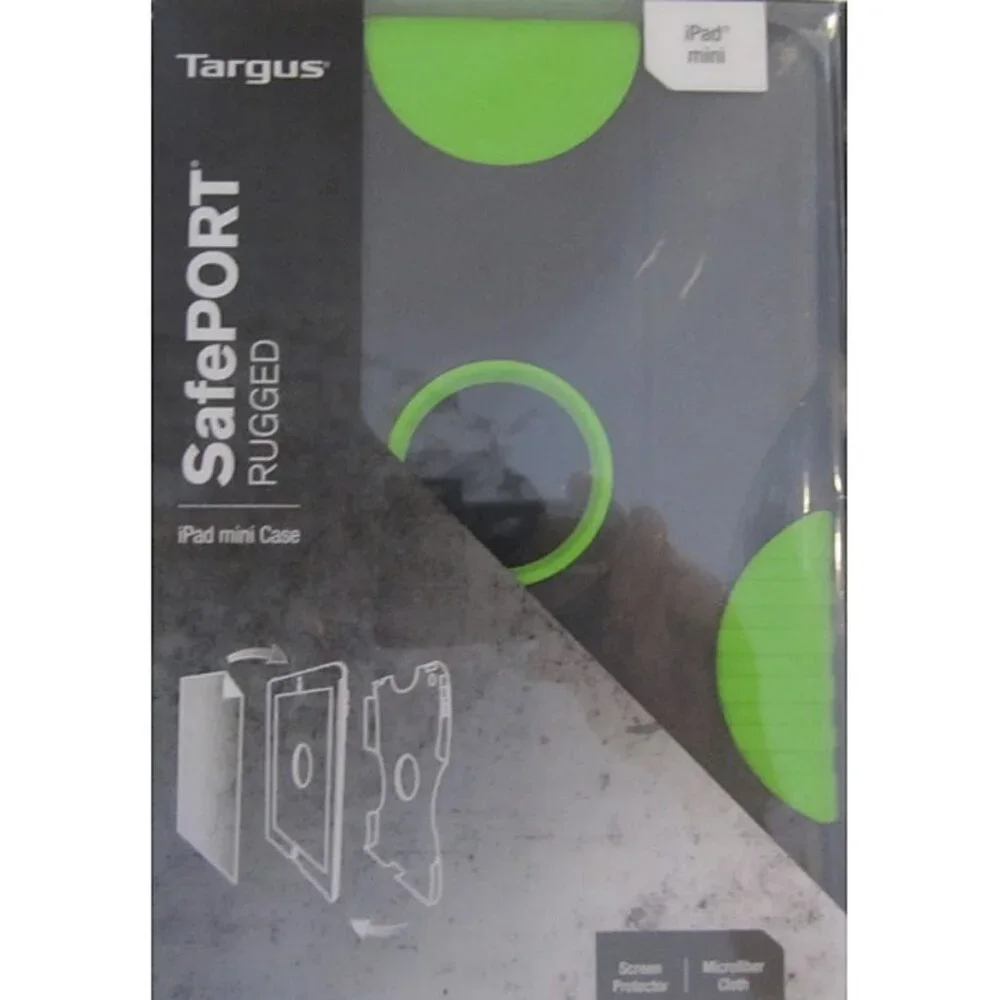 NEW Targus SafePORT Rugged Apple iPad Mini Case & Screen Protector! THD04705U
